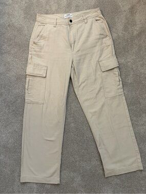 Cotton On Beige Straight-Leg Cargo Pants